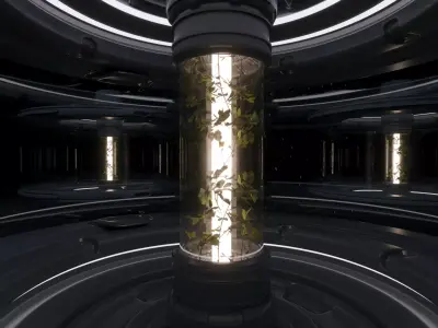 Sci-Fi Space Facility 3D model