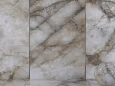 Wall Tiles Museum Crystal Thunder 160x320 Set 1 Texture