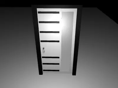Office Door Low-poly 3D model