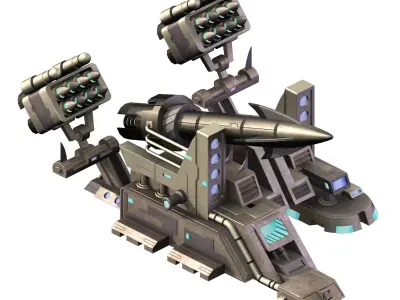 Missile Launcher - Roadblock 08 3D model
