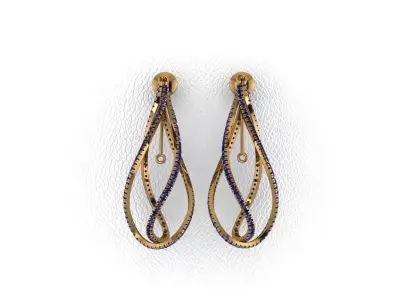 Elegant Earrings 3D print model