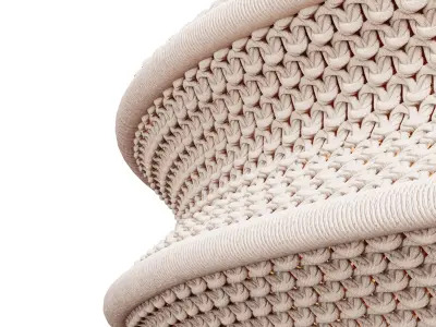 Saint VII Crochet Pendant Lamp corona Low-poly 3D model