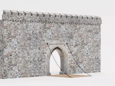 -Medieval Gate- 3D model