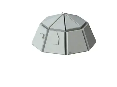 Sci Fi Object No 3712 Low Poly Low-poly 3D model
