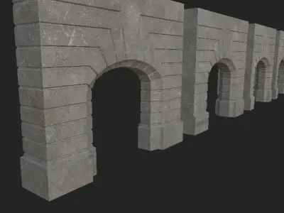 NYC Arch Low-poly 3D model