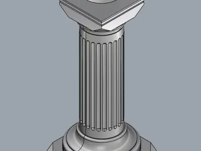 Column Lamp 3D print model