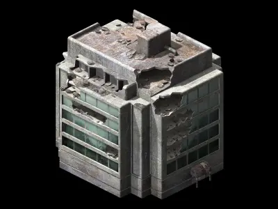 The future world - street waste 05 3D model
