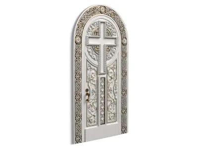Door0020 christian cross door 3D model