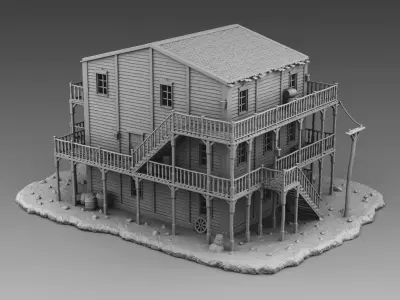 Saloon 3D print model