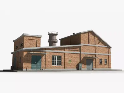 Factory xx32 Low-poly 3D model