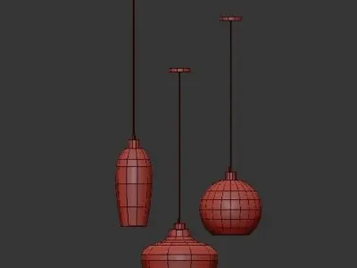 Kyoto Pendant Light 3D model