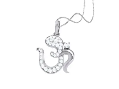 Spiritual Om Pendant 3D print model