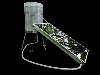 Solar Heater Boiler 3D model