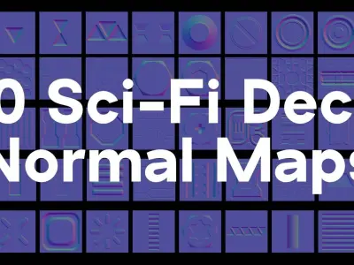 Sci-Fi Decal Normal Maps Texture Pack Texture