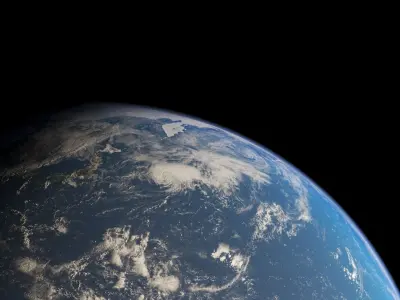 Earth planet 3D model