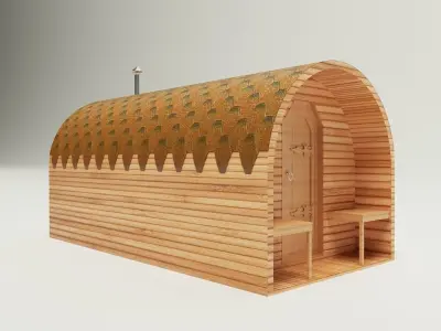 Bathhouse barell 2 3D model