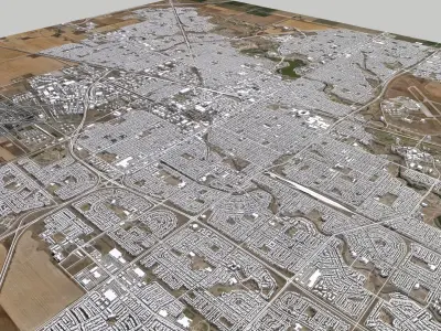 Cityscape Regina Brazil  3D model