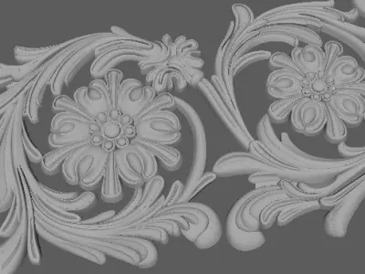 Decor for furniture 3D model 35