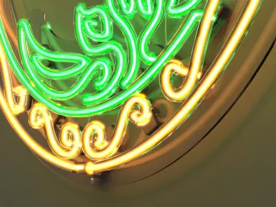 Picture Frame 5 - Neon Sign 3D model