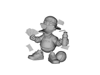 Money duck pendant street style pendant 3D print model