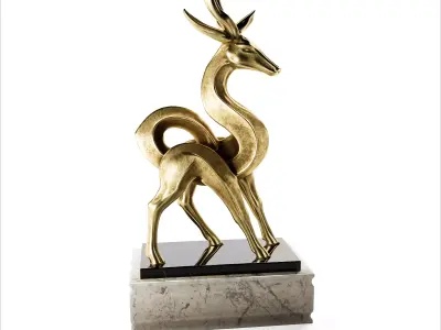 Deer Statue 3D model