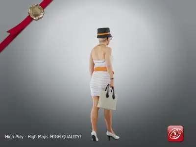 Casual Female A CC 21 30 003 3D model