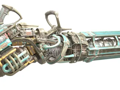 Alien Weapon High Detail 3D Model 3D model