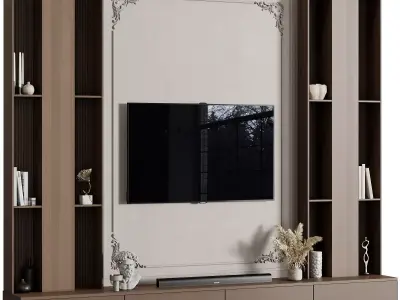 Tv Wall 68 3D model