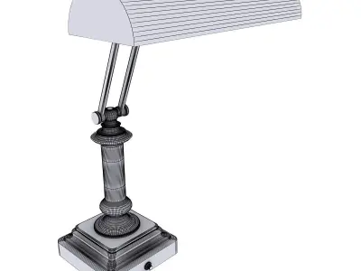 Banker Style Adjustable Lamp 3D model