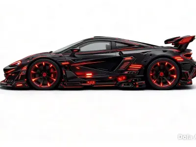 Vehiculo futurista deportivo modelo 3d 3D model