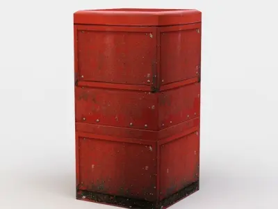 Newsletter machine Low-poly 3D model