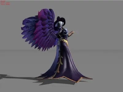 Alice Wizardy Teacher Low-poly 3D model