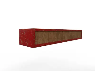 Old Modern Furniture 3D Model Terror Low-poly 3D model 8