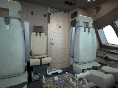  Boeing 777 Cockpit 