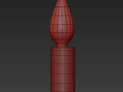 6 Lights Modern Pendant Lighting Golden Ceiling 3D model