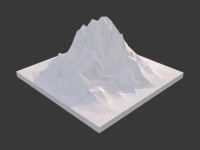Pack Low Poly Landscape Low-poly 3D model