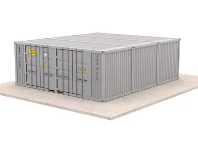 Battery Storage System Containers 3D model
