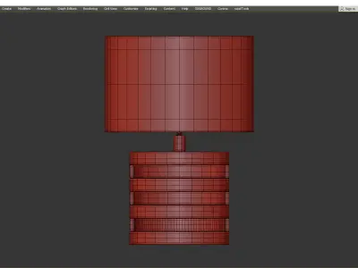 TABLE LAMP BOXTER S Low-poly 3D model