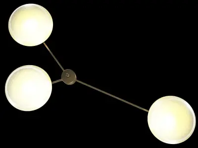 Chandelier By Angelo Lelli For Arredoluce 3D model