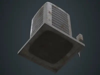 Air Conditioner 3B Low-poly 3D model