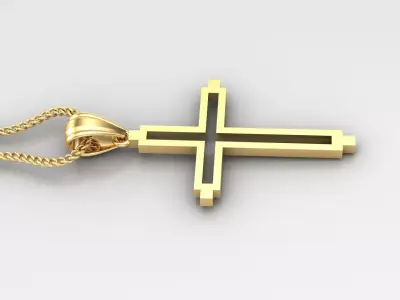 Cross Light Gold 4CP052 3DM STL 3D print model purchase