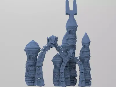 Blackstar Frozen rock fort  3D model