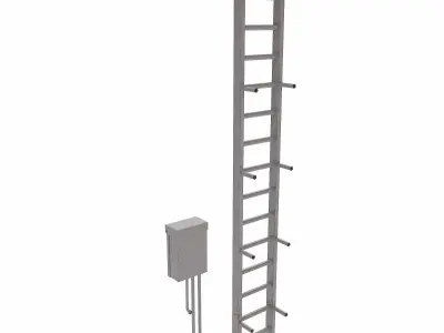 Ladder lowpoly 3d model Low-poly 3D model