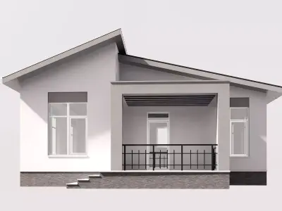 houses Low-poly 3D model