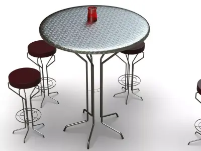 stool bar  3D model