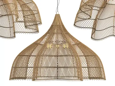 Matador Wicker Chandelier X-Large 3D model