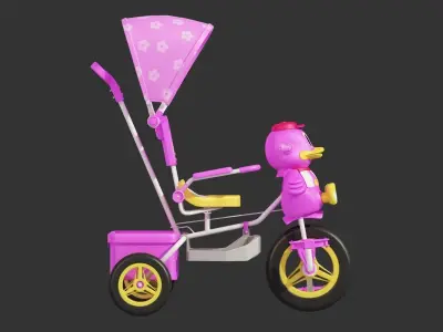 Duck Tricycle 3D model