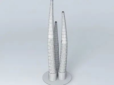 lamp with two sticks Free 3D model