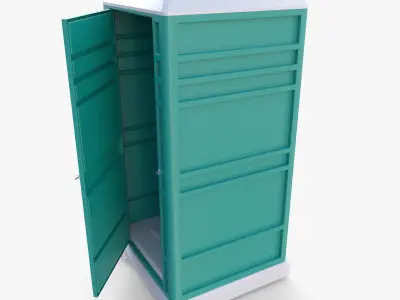 Portable toilet v2 3D model