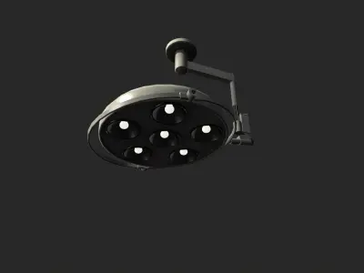 Retro Operation Light Low-poly 3D model